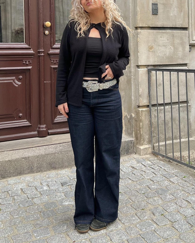 Oversized star jeans - White stars