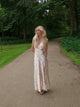 Marielle dress with flowers - Beige