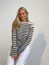 Leona knit - grey and beige
