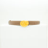 Refined belt - Taupe/gold