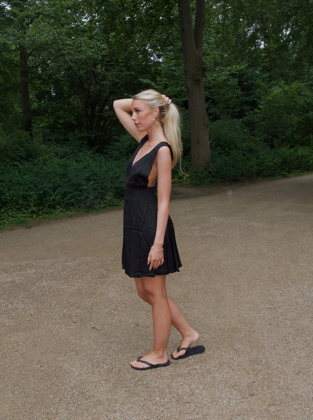 Merla smock dress - Black