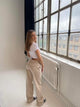 Viva canvas trousers – beige
