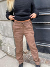 Aino linen pants - brown