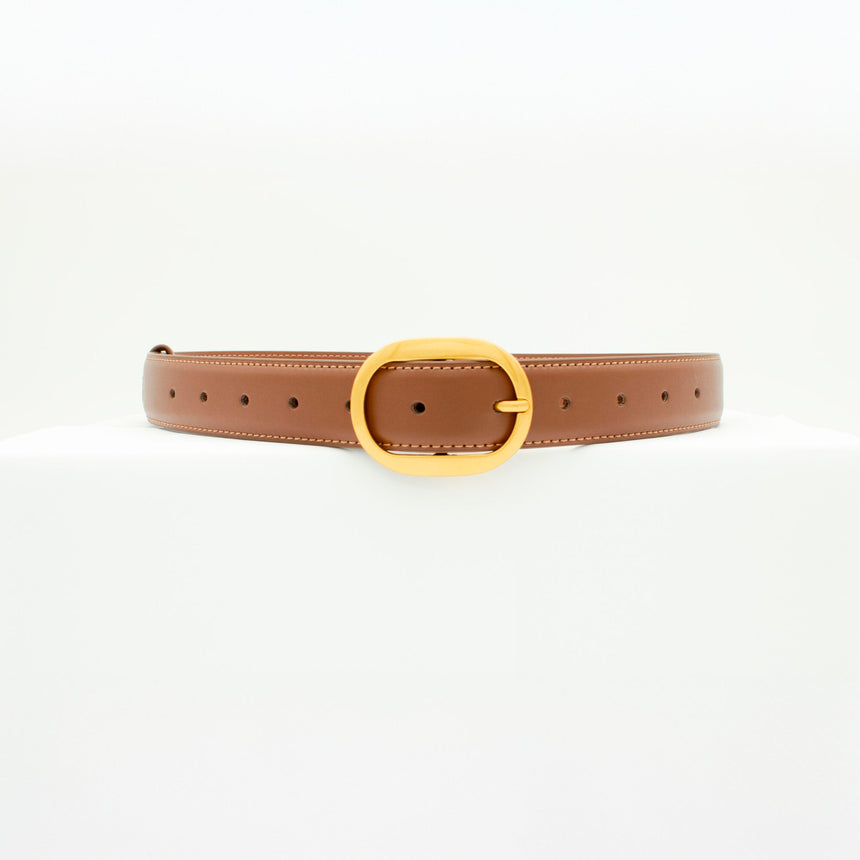 Classic belt - Brown/gold