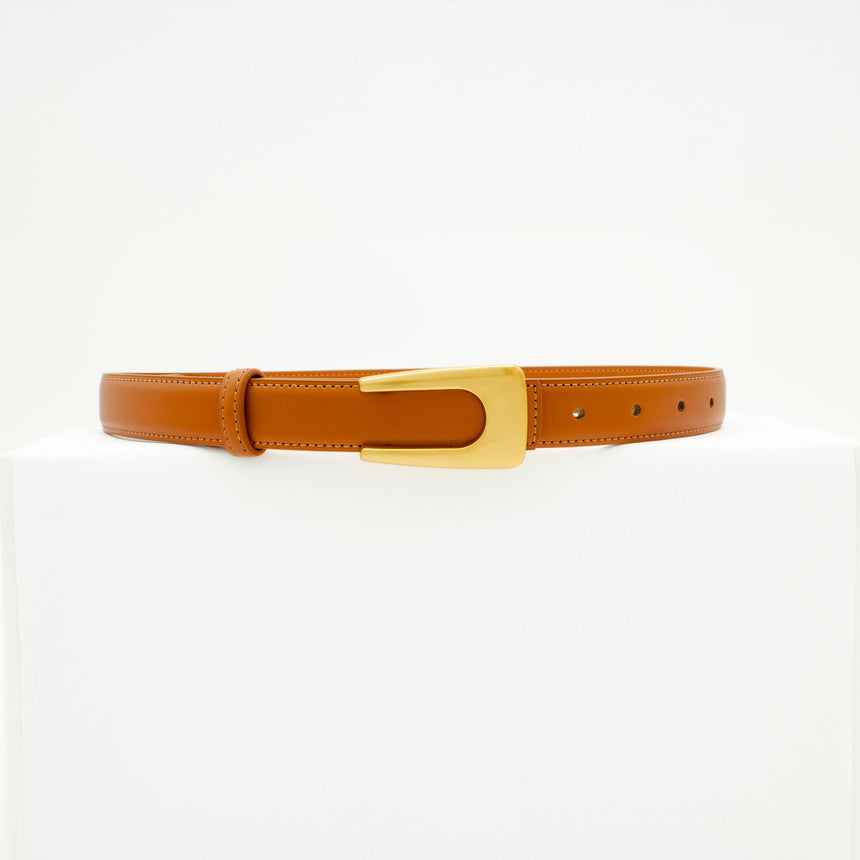 Edge belt - Brun/gold
