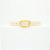 Heritage belt - White/gold