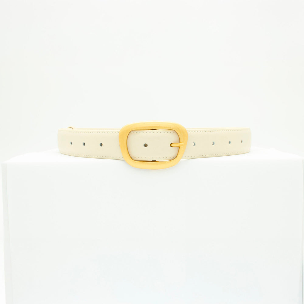 Heritage belt - White/gold