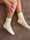 2-pack knitted socks - Beige/brown