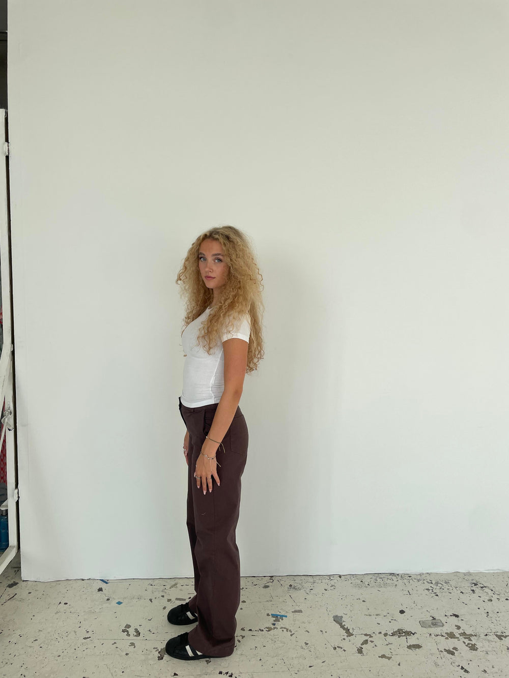 Willa canvas pants - Brown