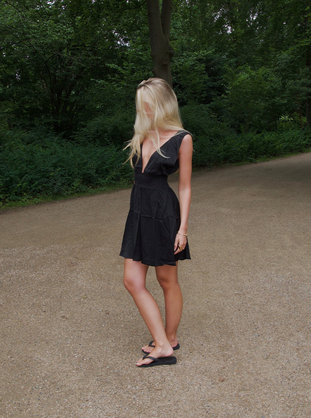Merla smock dress - Black