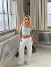 Signe linen pants - white