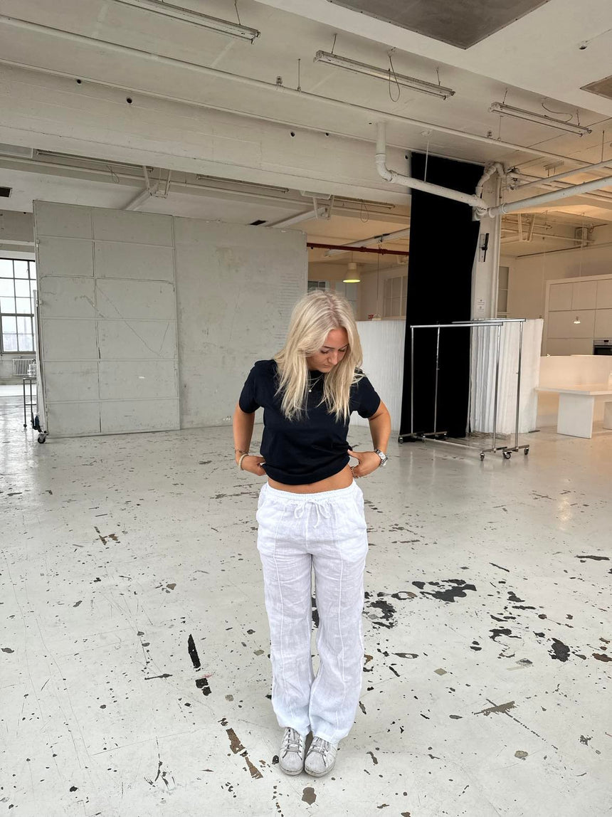 Signe linen pants - white