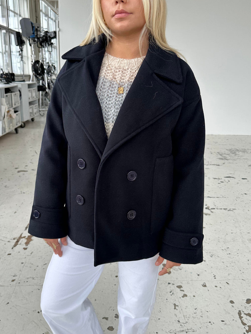 Ginalli coat - Dark navy