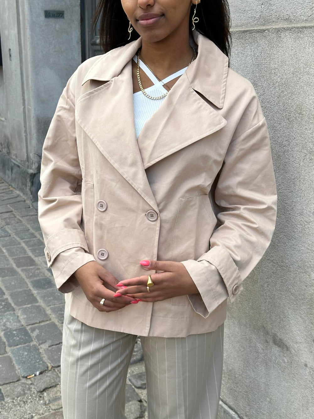 Katya short trenchcoat - Beige