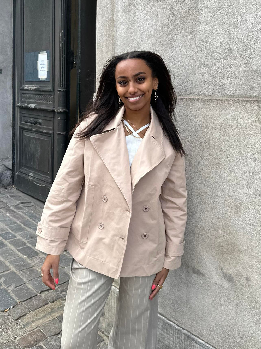 Katya short trenchcoat - Beige