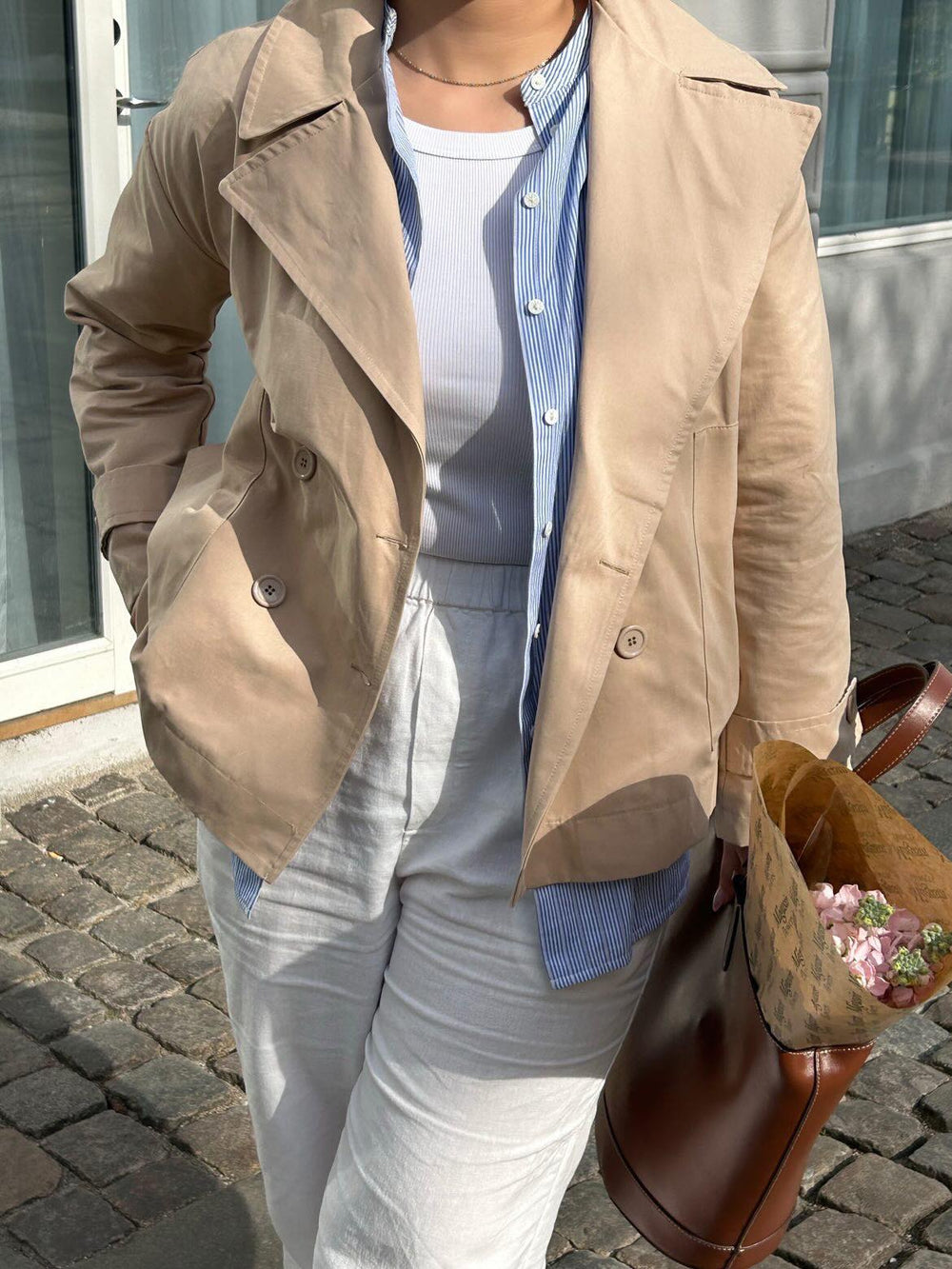 Katya short trenchcoat - Beige