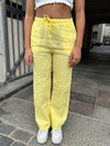 Signe linen pants - Yellow