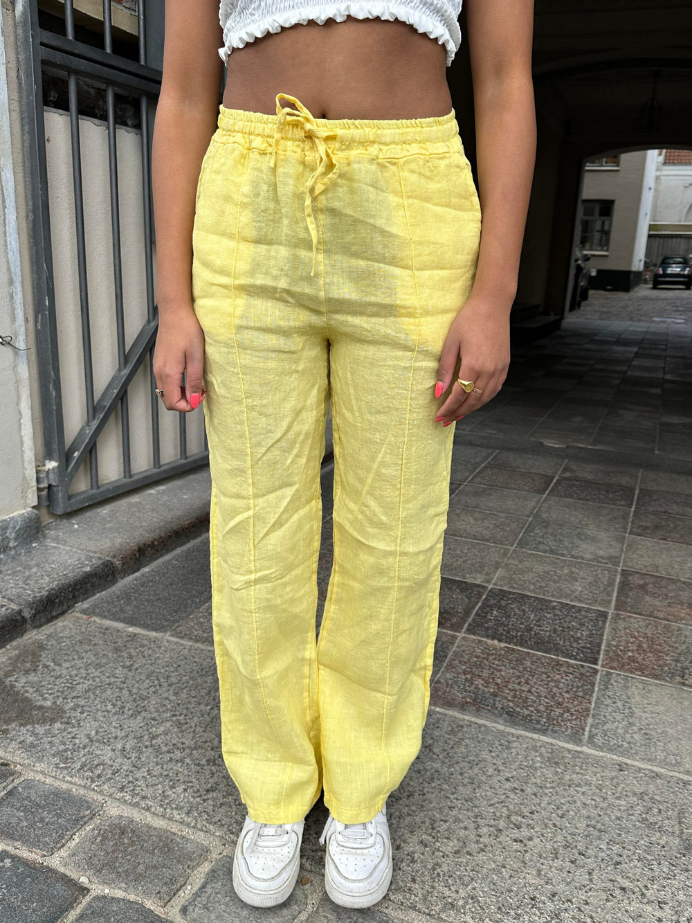 Signe linen pants - Yellow