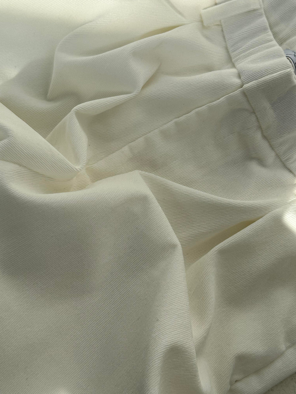 Lisette oversized suit pants in corduroy - Off-white