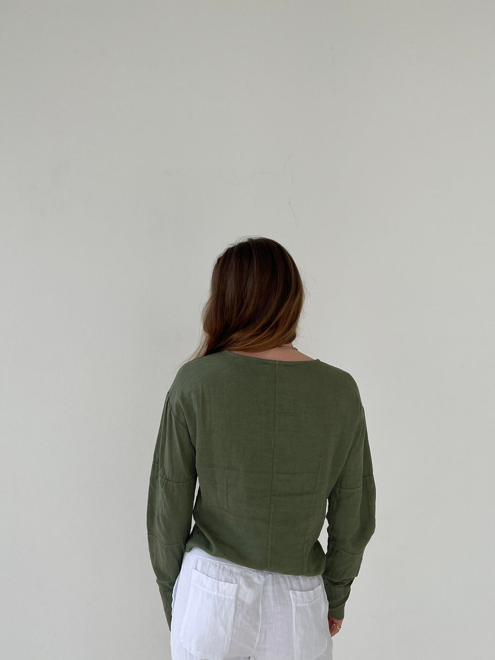 Angel linen blouse - khaki