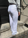 Keta suit pants in linen - White