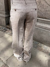 Herringbone pants - Brown/white