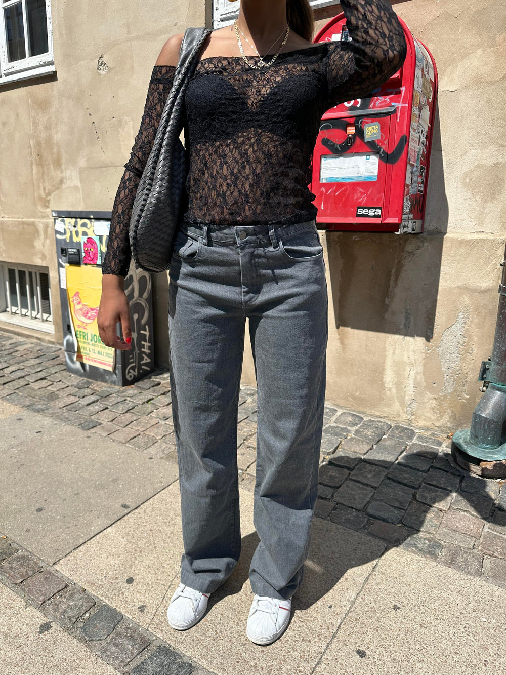 Nuna low waisted jeans - Grey