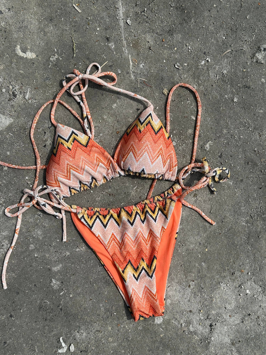 Breezy glitter bikini - Orange