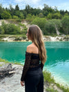 Pixi lace top - Black