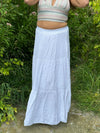 Kiera long skirt - White