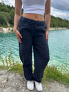 Maluca linen pants - Navy