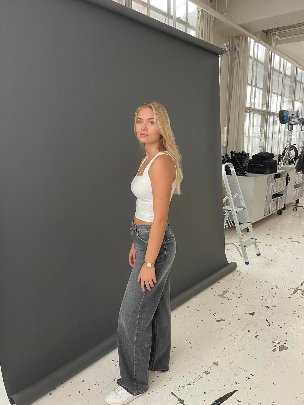 Audrey jeans - Grey