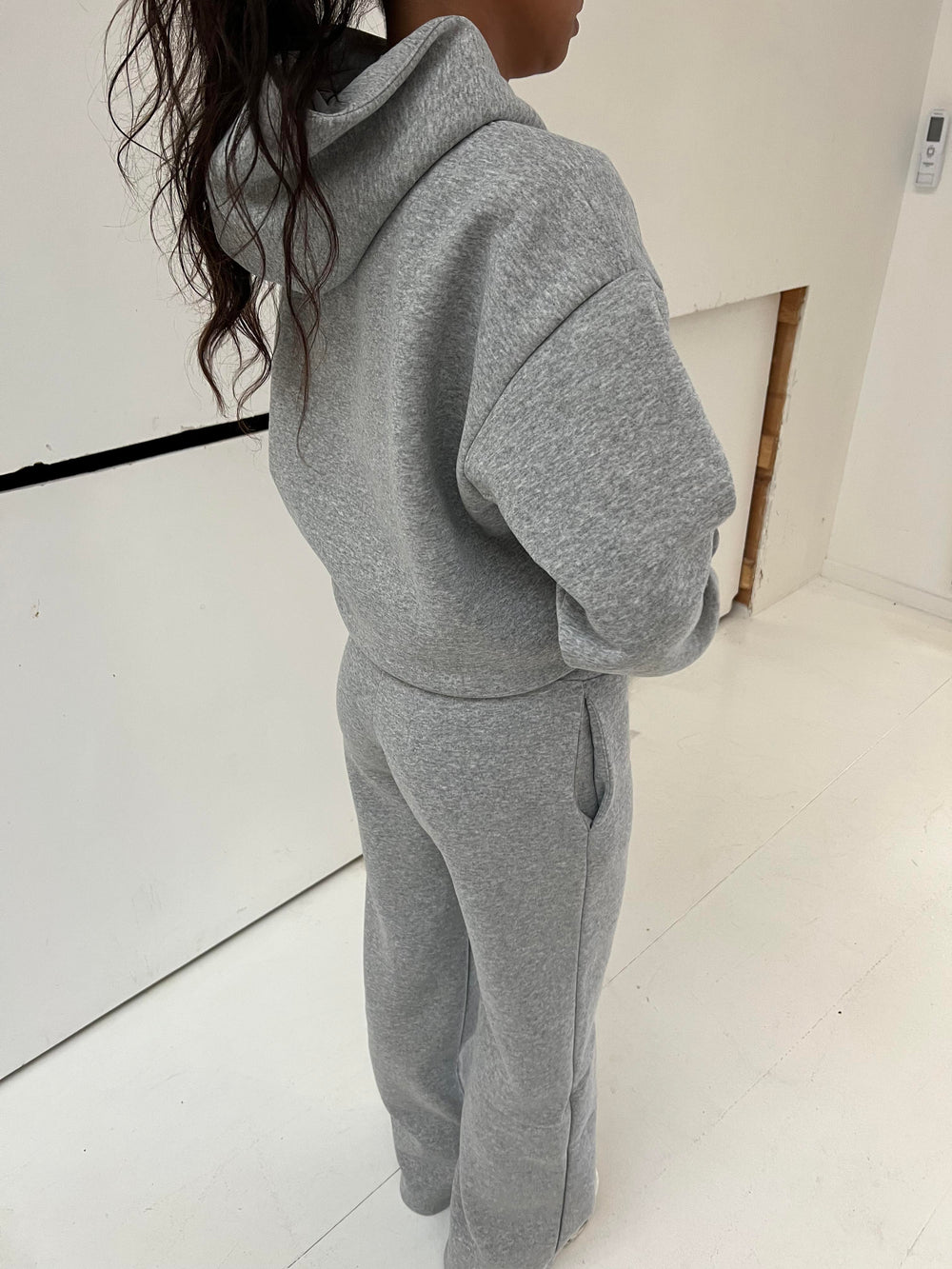 Anelise oversized hoodie - Grey melange