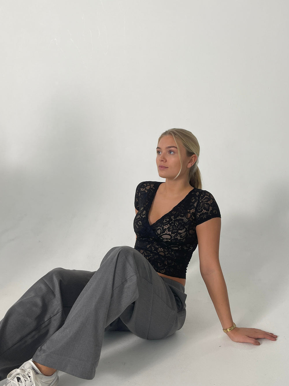 Bernadette lace top - Black