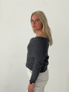 Theresa off-shoulder knit - Grey