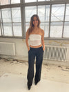 Zera lace tube top - White