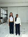 Oversized star jeans - White stars
