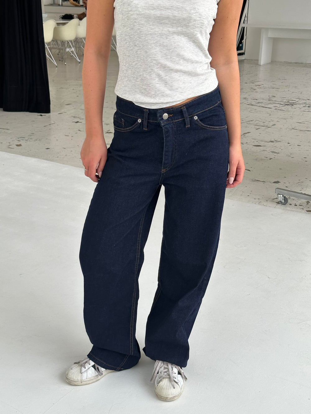 Oversized star jeans - Gold stars