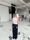 Oversized star jeans - White stars