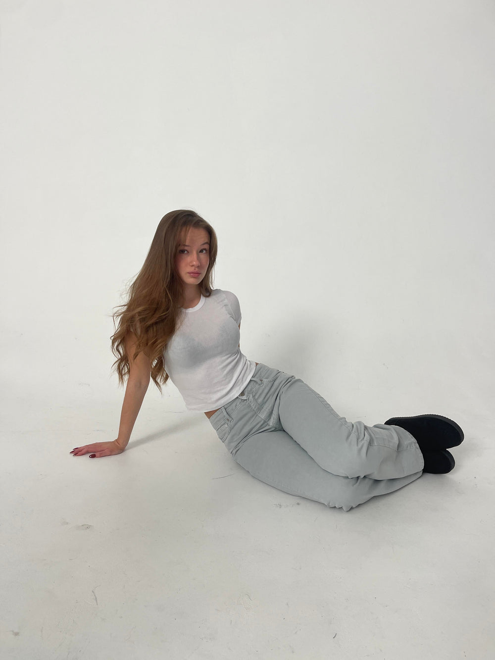 Josie jeans - Light grey