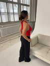 Amabel lace top - Red