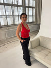 Amabel lace top - Red