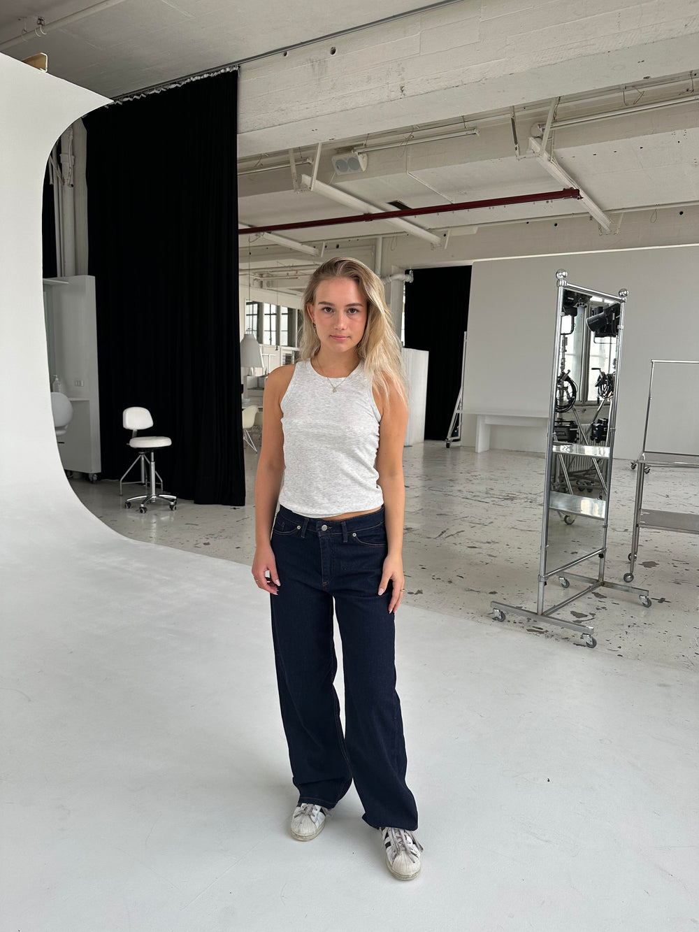Oversized star jeans - Gold stars