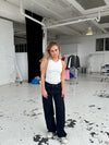 Oversized star jeans - White stars