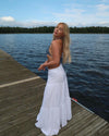 Kiera long skirt - White