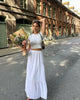 Kiera long skirt - White