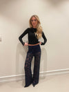 Marla lace pants - Navy