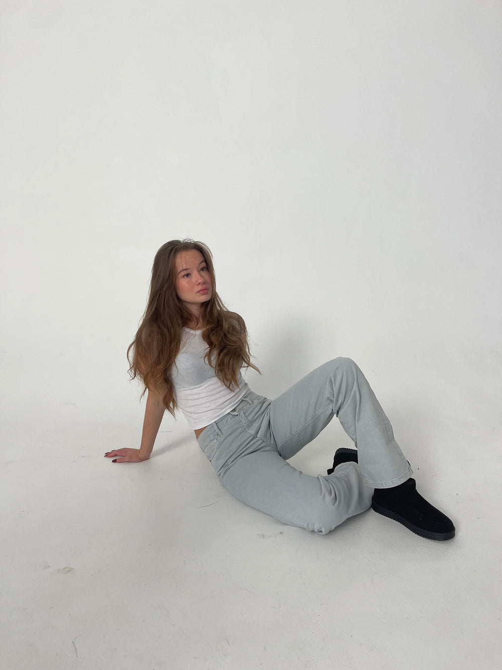 Josie jeans - Light grey