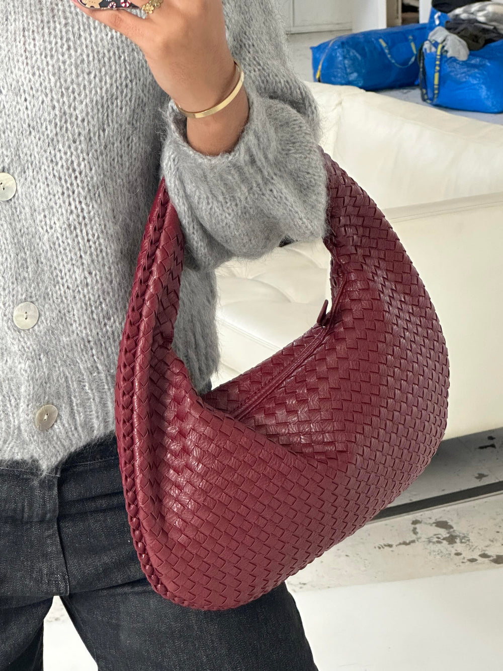 Musthave bag small - Wine red