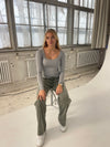 Christine long sleeve blouse - Grey